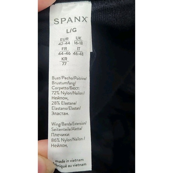 SPANX Bra-llelujah Nursing Bra Women Stretch Large 36C-38C Very Black NWT - Picture 7 of 10